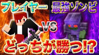 【検証】全身ネザライト装備の最強ゾンビにプレイヤーは勝てるのか！？【マイクラ統合版】