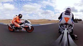 GoPro Spherical: Fun Laps and Fast Wheelies on the BMW S1000RR Superbike