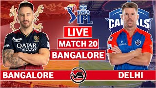 Royal Challengers Bangalore vs Delhi Capitals Live Scores | RCB vs DC Live Scores & Commentary