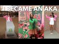 I BECAME AN AKA Fall 2025 Probate Vlog First Day Out 🩷