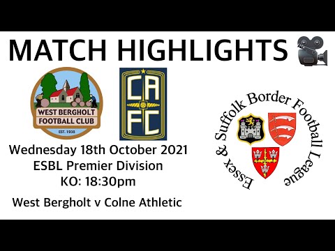 MATCH HIGHLIGHTS 🎥 | West Bergholt 1-0 Colne Athletic - ESBL Premier Division