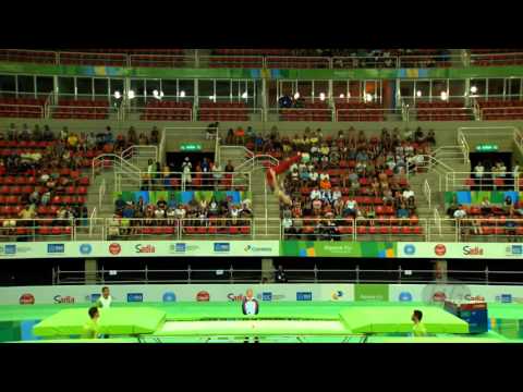 GLUCKSTEIN Jeffrey (USA) - 2016 Olympic Test Event, Rio (BRA) - Qualification Trampoline Routine 1
