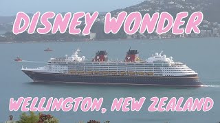 DISNEY WONDER DEPARTS WELLINGTON, NEW ZEALAND 23/12/25