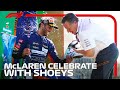 McLaren Celebrate With Shoeys On Monza Podium | 2021 Italian Grand Prix
