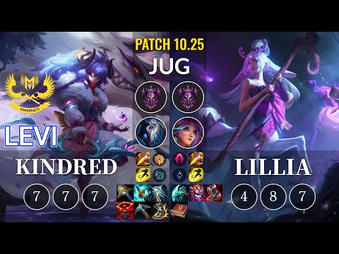GAM Levi Kindred vs Lillia Jungle - KR Patch 10.25