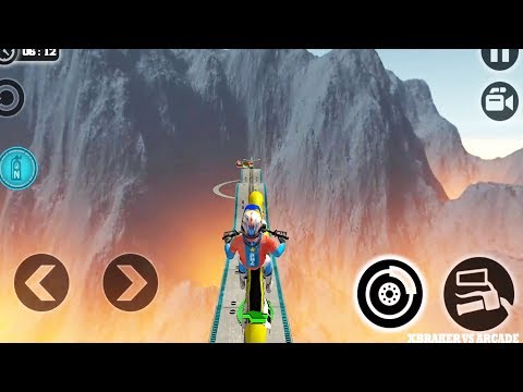 Impossible Motor Bike Tracks 3D: Levels 14 and 15 - Android GamePlay 2019