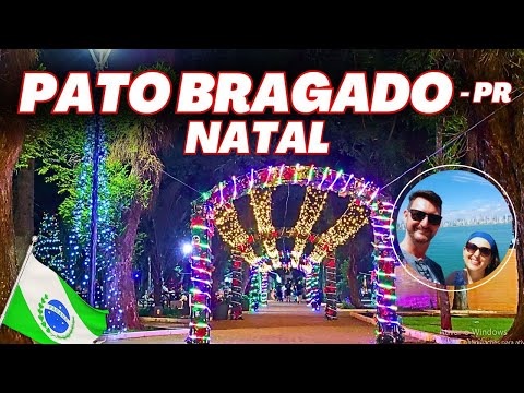 Uma Linda e encantadora iluminação de Natal no interior do Paraná na cidade Pato Bragado 2025