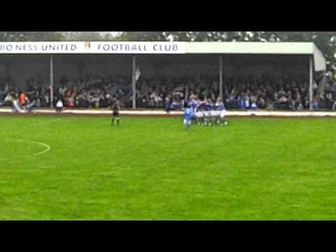 Bo'ness United Second goal against Linlithgow  Scottish cup 1st round