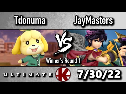 Tdonuma (Isabelle) vs JayMasters (Dark Pit) - Winner's Round 1