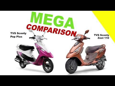 TVS Scooty Pep Plus vs TVS Scooty Zest 110 | Bike Info
