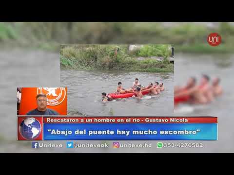 Rescataron a un hombre que se tiró al río en el sector de las compuertas