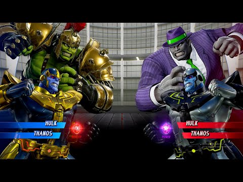 Gladiator Hulk & Thanos Vs Hulk & Thanos [ Hard AI ] | Marvel vs Capcom: Infinite