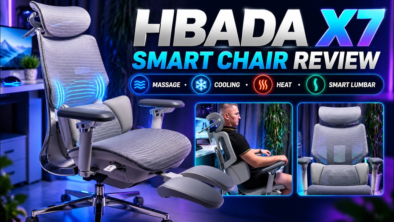 I Tested a Chair That Massages, Heats & Cools You — HBADA X7