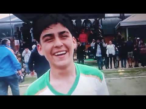 Emilio Lonconado, Ivan Hurtado y Francisco Pérez, jugadores selección infantil Los Ángeles 