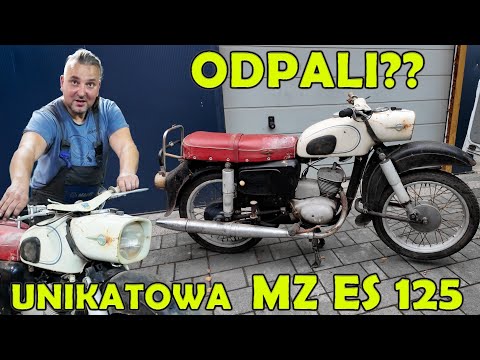 We found a unique MZ ES 125 from 1963 😃😃 Mechanic Wojtek will start the car 🤔🤔