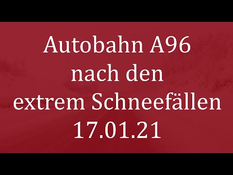 #57 🇩🇪 Schnee auf der A96 Lindau-München | Streckenabschnitt Kißlegg - Leutkirch im Allgäu