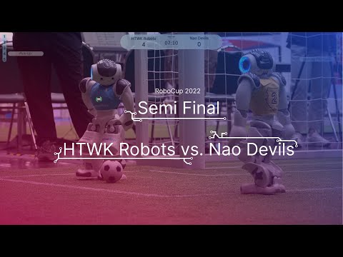 RoboCup 2022 - HTWK Robots vs. Nao Devils (Standard Platform League Semi Final)