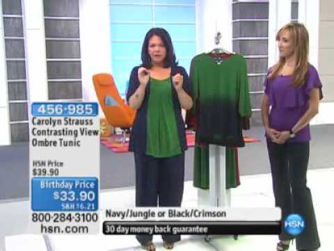 Carolyn Strauss Contrasting View Ombré Tunic at HSN com