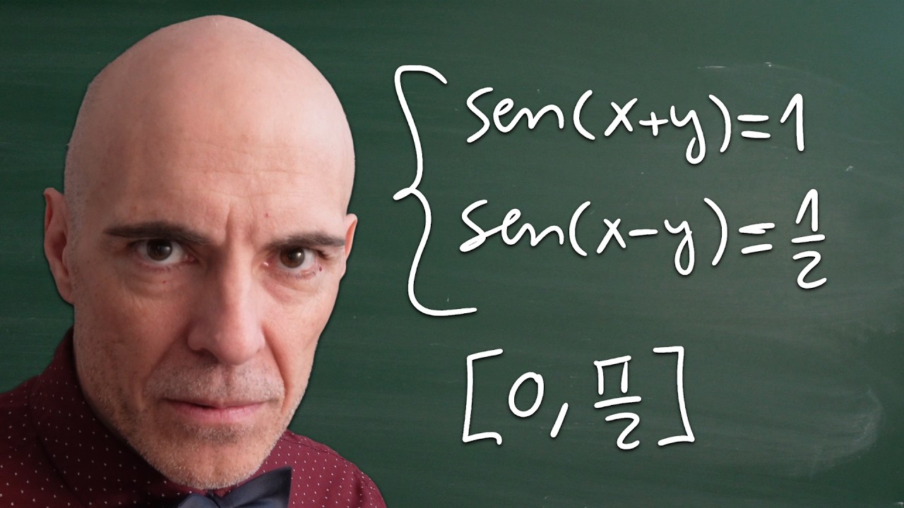 Sistema de ecuaciones trigonométricas. Soluciones en el primer cuadrante