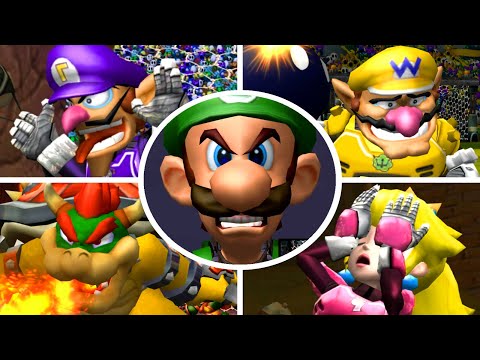 Mario Strikers Charged HD - All Character Losing Animations