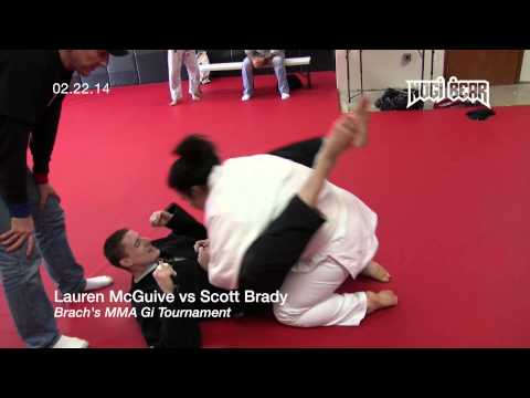 Lauren McGuive vs Scott Brady  • Brach MMA Gi Tournament  • Nogi Bear® Brazilian Jiu-Jitsu