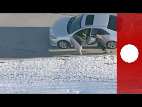 ملاحقة عنيفة لمشتبه به في شوارع الولايات المتّحدة