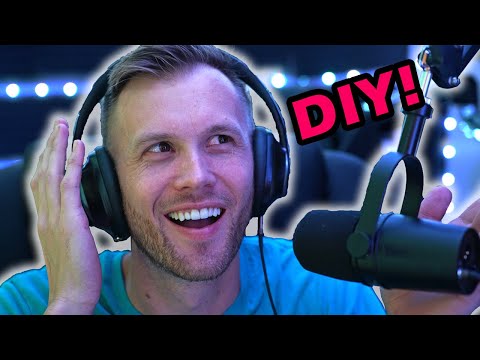 Building My DIY Sound Booth for recording a Podcast!