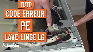 Code erreur PE sur un lave-linge LG, que faire ?