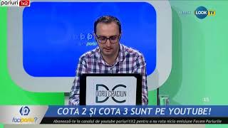 „Faci Pariu”, episodul 69: Doru ne aduce o varianta de bilet in cota 8.37