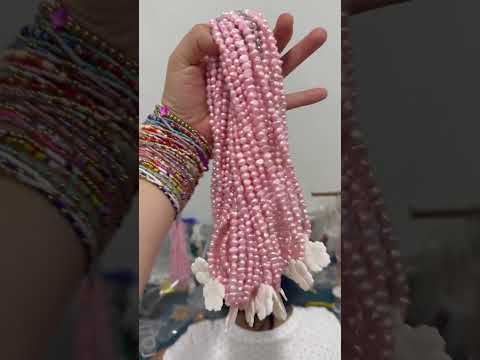 Pink Natural Stone Necklace