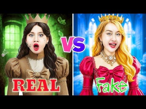 Real Vs Fake Princess | Poor Girl Pretends To Be Rich Princess In Royal Family