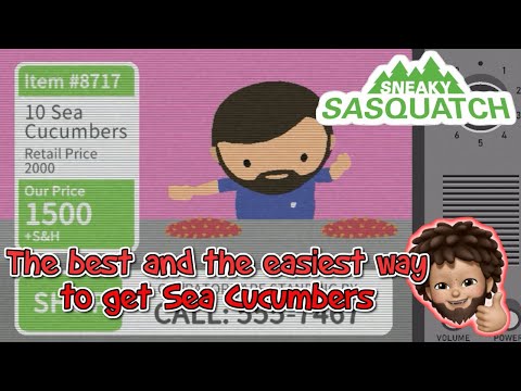 Sneaky Sasquatch -  The Best and The easiest way to get Sea Cucumbers
