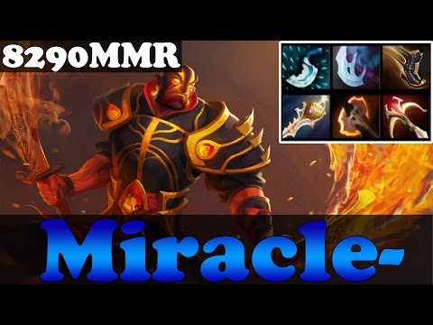Dota 2 - Miracle 8290MMR Plays Ember Spirit with Divine Rapier vol 11 - Ranked Match Gameplay