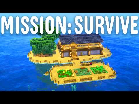 Surviving in an OCEAN ONLY World in Minecraft