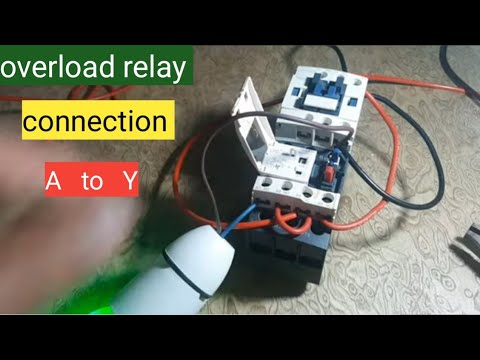 overload relay connection with contactor | how to do overload relay connection #zkmultitech