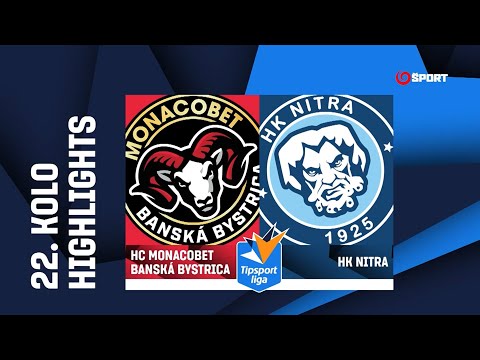 22. kolo: HC MONACObet Banská Bystrica - HK Nitra 1:8 (0:1, 0:4, 1:3)