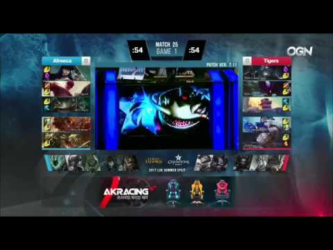 AFS vs ROX Highlights Game 1 LCK SUMMER 2017 Afreeca Freecs vs ROX Tigers W3D3