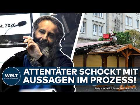 MAGDEBURG: Weihnachtsmarkt auf der Kippe - Attentäter al-Abdulmohsen macht irre Aussagen vor Gericht
