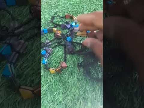 seven chakra Pyramid bracelet