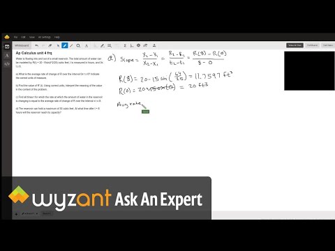 Ap Calculus Unit 4 Frq Wyzant Ask An Expert
