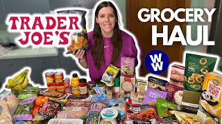 Huge Healthy Trader Joe's Grocery Haul | WeightWatchers Points & Calories | Weight Loss Journey