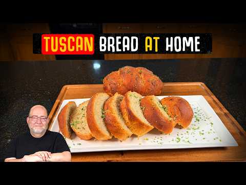 Italian Country Bread at Home (Crispy Crust, Rustic Tuscan Flavor!)