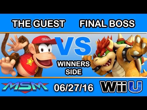MSM 56 - The Guest (Diddy Kong, Donkey Kong) Vs. Final Boss (Bowser) Winners Side - Smash Wii U