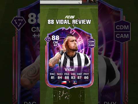 88 Vidal Review in FC 26, El Guerrero for 30k is a must complete 🤩 #shorts #vidal #timewarp #fc26