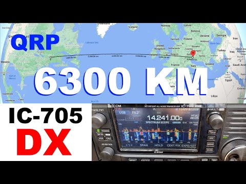 IC-705 DX SSB [Part 1] QRP 5 Watts 6300 KM to S57DX Slovenia - Portable antenna - No Tuner