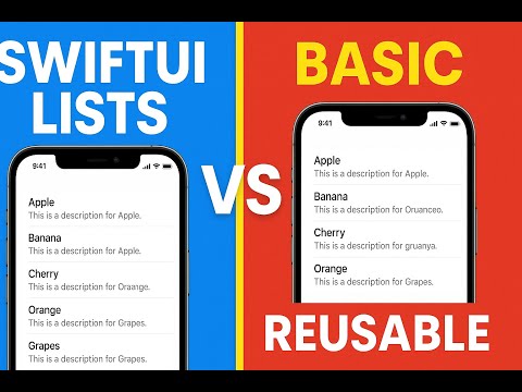 SwiftUI Lists: Basic vs. Reusable Components Tutorial