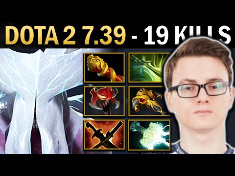 Faceless Void Gameplay Miracle with 19 Kills and Butterfly - Dota 7.39