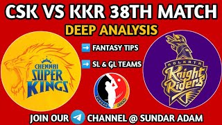 CSK VS KKR Dream11 team | 38th Match | CSK VS KKR Dream11 Prediction | IPL 2021