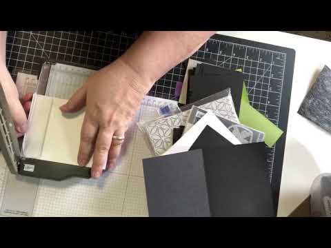 Black on Black Embossing with Ink & Dry Embossing