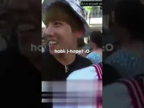 jhope's reaction when a fan recognized him in US for the first time